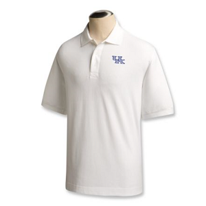 Kentucky Wildcats Men's Ace Polo - White